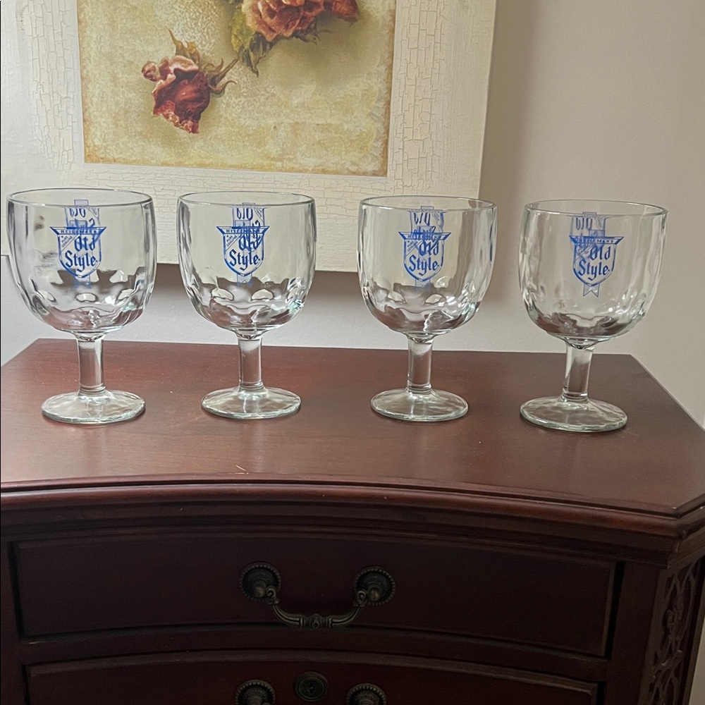 Heilman’s Old Style Beer Goblet Glass (set of 4)